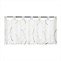 Joyswahl Scheibengardine, Schlaufen, transparent, Voile Bistrogardine mit Wellen Modern Kurzstores Scheibenvorhang