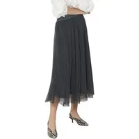 ONLY A-Linien-Rock ONLLAVINA aus Chiffon