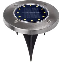 Maclean LED Gartenleuchte MCE318, LED Solar Bodenleuchten mit Erdspieß
