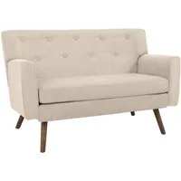 CLP Sofa Kioni, Cordbezug, Kautschukholz, bis 240 kg belastbar