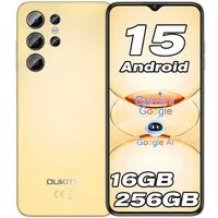 OUKITEL C1 Pro Android 15 Ohne Vertrag Smartphone (16,56 cm/6.52 Zoll, 256 GB Speicherplatz, 13 MP Kamera, 5150mAh, 16GB RAM 256GB ROM, GPS, Face Unlock, 4G Dual SIM)