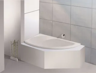 Hoesch Badewanne Spectra Eck 1700x1000 links ohne Schürze, weiss 3657.010