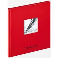 Walther Design Fotoalbum Gästebücher Fun, Gästebuch, Papiereinband, verdeckte Spiralbindung, Prägung