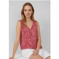 s.Oliver Blusentop Bluse Blusentop aus Viskosemix mit Raffung