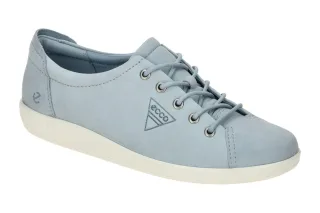 Ecco 20650302434 SOFT 2.0 - lace Damen Halbschuhe in dusty blue, echtes Nubuc...