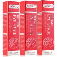 ALIVER Augencreme Anti Aging Falten Augenpflege mit Retinol Kollagen Hyaluronsäure, 3-tlg., Augencreme Retinol