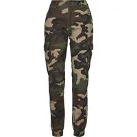URBAN CLASSICS Cargohose Urban Classics Damen Ladies High Waist Camo Cargo Pants (1-tlg)