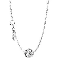 Pandora Kette mit Anhänger 08050, Damen-Halskette Silber 925 Unendlichkeit