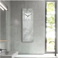 Bruno Banani Wanduhr Beton auf Glas (wahlweise mit Quarz- oder Funkuhrwerk, lautlos ohne Tickgeräusche)