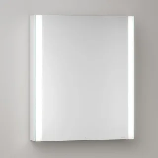 KEUCO Royal Atlas LED Spiegelschrank 60 x 71 x 12,7 cm mit 1 Tür, Anschlag links, Aufputz 211201450012
