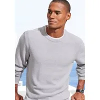 John Devin Strickpullover Pullover in modischer Strickstruktur