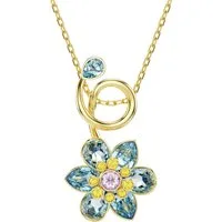 Swarovski Kette mit Anhänger Schmuck Geschenk Idyllia Anhänger Blume, mit Swarovski® Kristall