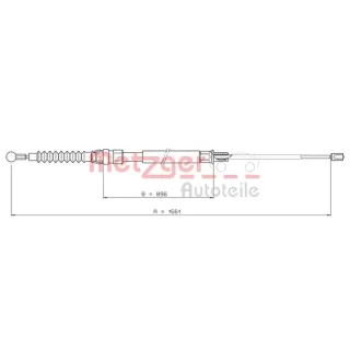 Metzger Handbremsseil hinten VW Touran