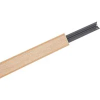 nobilia® Abschlussleiste passend für alle Serien, aus hochwertigem Kunststoff, Kunststoff, zum Anschrauben, individuell kürzbar, Maße (B/T/H): 200/2,5/2,5 cm