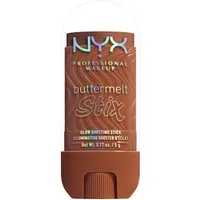 NYX PROFESSIONAL MAKEUP Highlighter BUTTERMELT STIX GLOW BOOSTING HIGHLIGHTER STICK, mit Cupuaçu- und Kokosnussbutter, für einen ultimativen Glow