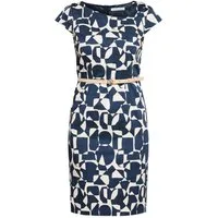 Betty&Co Etuikleid Damen mit Gürtel