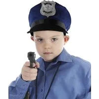 Das Kostümland Kostüm Kinder 'Special Police' Polizei Mütze, Blau