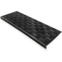 Floordirekt Stufenmatte Madras, 25x65 cm, Treppenschutz, Außentreppenschutz, rechteckig, aus Gummi