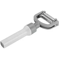 Zwilling Sparschäler Z-Cut, (5-in-1-Sparschäler mit 3 wechselbare Klingen, Schutzhülle), 5-in-1, Lang- und Querschäler in einem, für Links- und Rechtshänder