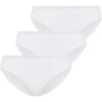 YSABEL MORA Minislip BASIC COLLECTION COTTON WITH LACE (3er Pack) mit feiner Spitze versehen