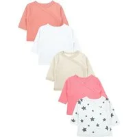 TupTam Wickelshirt TupTam Baby Mädchen Langarm Wickelshirt Baumwolle 5er Set