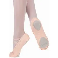tanzmuster Ballettschuhe Charlie mit geteilter Ledersohle Tanzschuh Ballettschläppchen für Mädchen