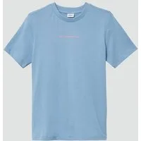 s.Oliver Kurzarmshirt T-Shirt Baumwoll-T-Shirt mit Front- und Rückenprint