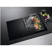 AEG Kochfeld mit Dunstabzug CCE84751CB, Powerboostfunktion, Bridgefunktion auf beiden Seiten