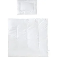 roba® Kinderbettdecke + Kopfkissen Kindersteppbett, ganzjähriges Baby-Set (Inlett)