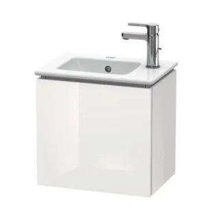Duravit L-Cube Waschtischunterbau wandhängend Weiß Hochglanz 420x294x400 mm - LC6272R8585 LC6272R8585