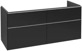 Villeroy & Boch Subway 3.0 Waschbeckenunterschrank, 4 Auszüge, 1272 x 579 x 462 mm, Volcano Black / C60200VL