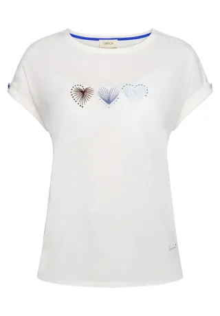 CARTOON - T-Shirt mit Frontprint weiß - Gr. - 38