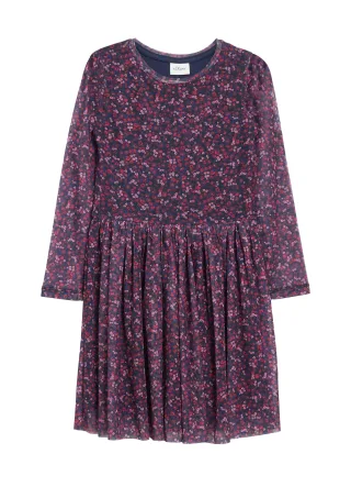 s.Oliver - Kleid blau/mehrfarbig - Gr. - 104