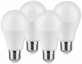 MÜLLER-LICHT LED-Lampe Birnenform, 400263, EEK: G, E27, 4.5 W, 470 lm, 2700 K, matt, 4 Stück