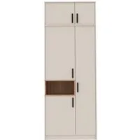 Marmex Möbel Drehtürenschrank Grant G1/18 C Kleiderschrank mit einer Kleiderstange Soft-Close-Scharniere