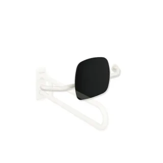 Hewi 801 Rückenstütze 801.51.9273R99 Wandabstand 230mm, rechts, Lehne tiefschwarz, reinweiß