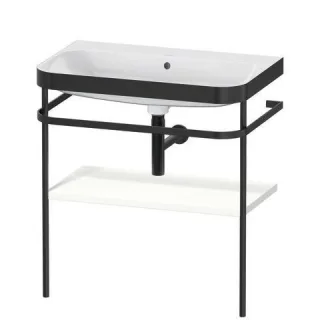Duravit Happy D.2 Plus c-bonded Set mit Metallkonsole Weiß Supermatt 775x490x850 mm - HP4737N8484 HP4737N8484