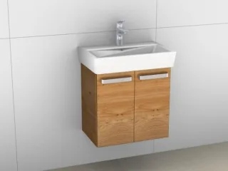 Artiqua 413 Waschtischunterschrank für Renova Compact 226155 Castello Eiche quer NB, 413-WU2T-K123-7 413-WU2T-K123-7134-426