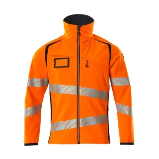 MASCOT Herren Softshell Jacke ACCELERATE SAFE Hi-vis Orange / Schwarzblau 3XL - 19002-143-14010-3XL