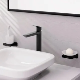 hansgrohe Logis Waschtischarmatur 71258670 ohne Ablaufgarnitur, Unterputz, Ausladung 172mm, mattschwarz