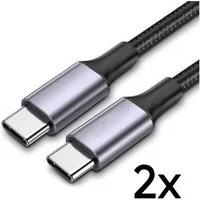 TradeNation USB C auf USB C Ladekabel 1m 2m Kabel Schnell 60W für Samsung Apple USB-Kabel, USB-C, USB-C (100 cm), 60W