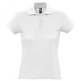 SOLS Womens/Ladies Passion Pique Short Sleeve Polo Shirt (Weiß)