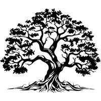 Jumpeak Wanddekoobjekt Baum des Lebens Kunst Wanddeko,Baum,Natur,Für Wohnzimmer, Schlafzimmer, Metall,4 Farben,2 Maße,Inkl.Schrauben,Deko Geschenk,Baum Silhouette