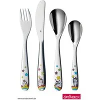 WMF Kinderbesteck Einhorn (4-tlg), 1 Personen, Cromargan® Edelstahl Rostfrei 18/10, ab 3 Jahren, hygienisch, säurefest