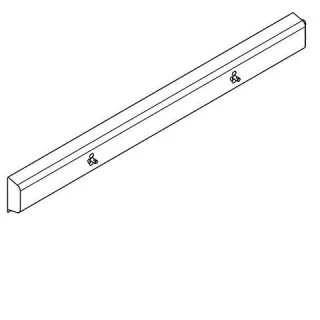 KWC Aquarotter Armatureneinheit, Edst., W.-Mont., 2 Waschplätze, 1600 mm, Wasser rechts, 3600000933 3600000933