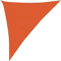 vidaXL Sonnensegel Sonnensegel 160 g/m² Dreieckig Orange 3x4x5 m HDPE, (1-tlg)