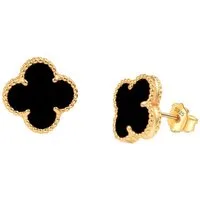 ROUGEMONT Paar Ohrstecker Kleeblatt Damen Ohrstecker Glücksbringer 925 Sterling Silber, Elegantes Clover Design Symbol für Glück, Liebe und positive Energie