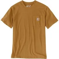 Carhartt T-Shirt Carhartt Dearborn Herren T-Shirt mit Brusttasche Carhartt Brown