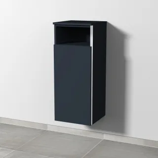 Sanipa 3way Mittelschrank mit 1 Tür und 1 offenem Fach, Marine-Matt, BP1321R BP1321R