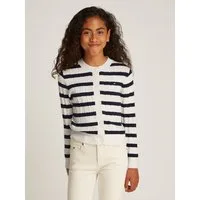 Tommy Hilfiger Strickjacke MINI CABLE CARDIGAN mit kleinem Zopfmuster